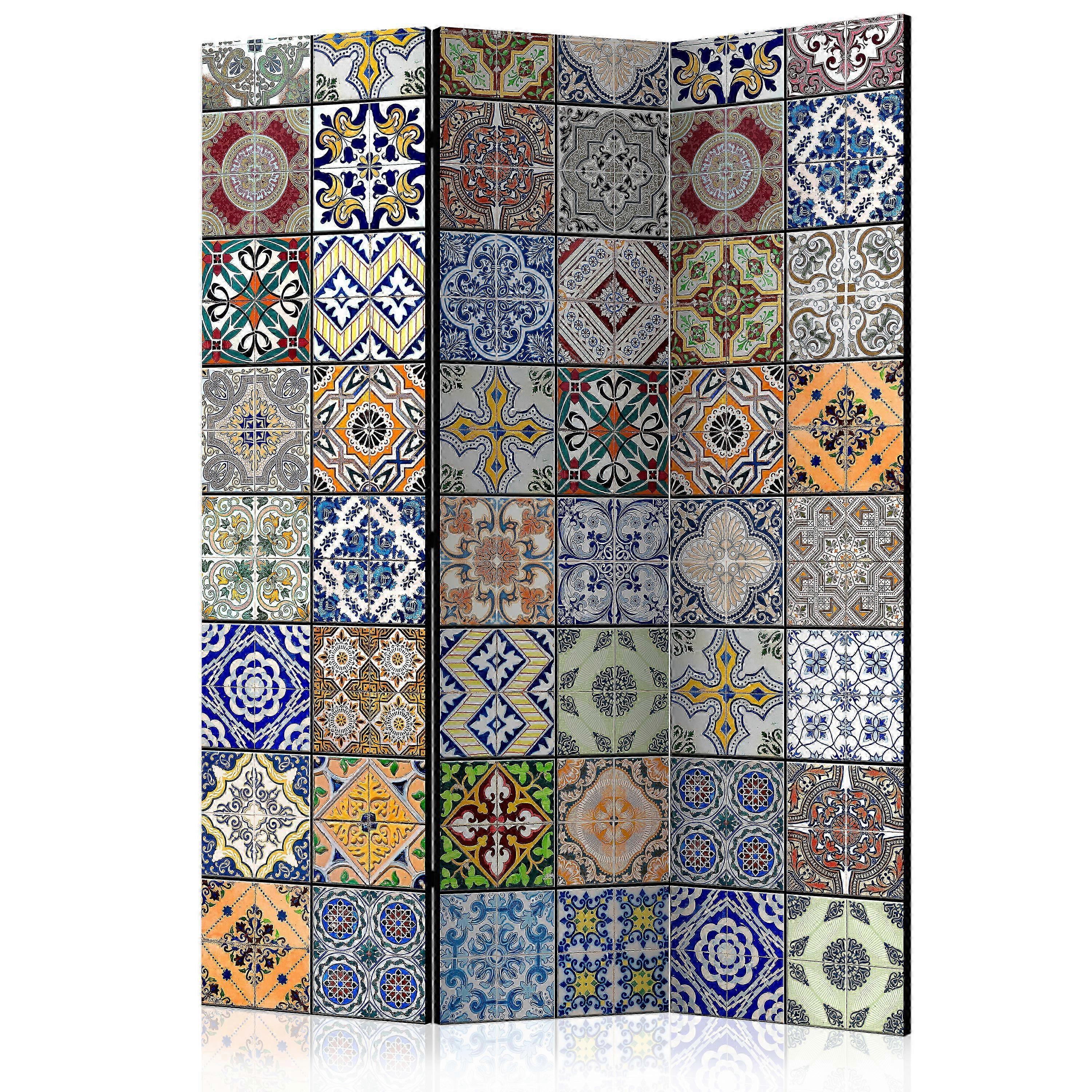 Dělicí stěna - barevná mozaika