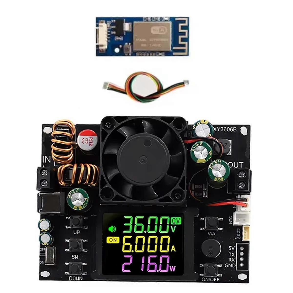 216W 6A CNC DC Buck Boost Converter Color Screen Adjustable Voltage Current Regulator Constant Powe