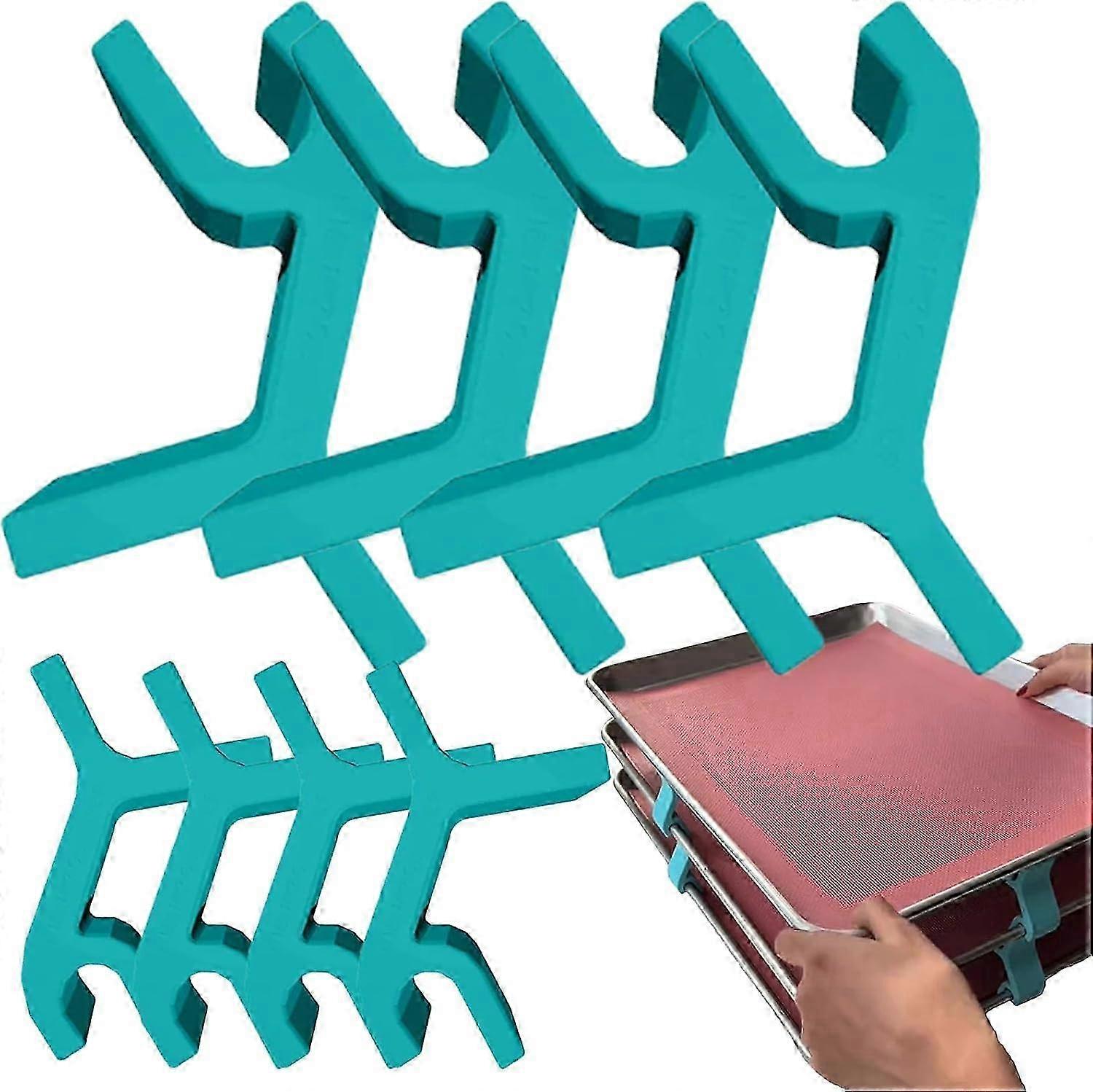 Space Saving Baking Accessories - 8 Tray Stackers Sets for Cookie Baking Sheets