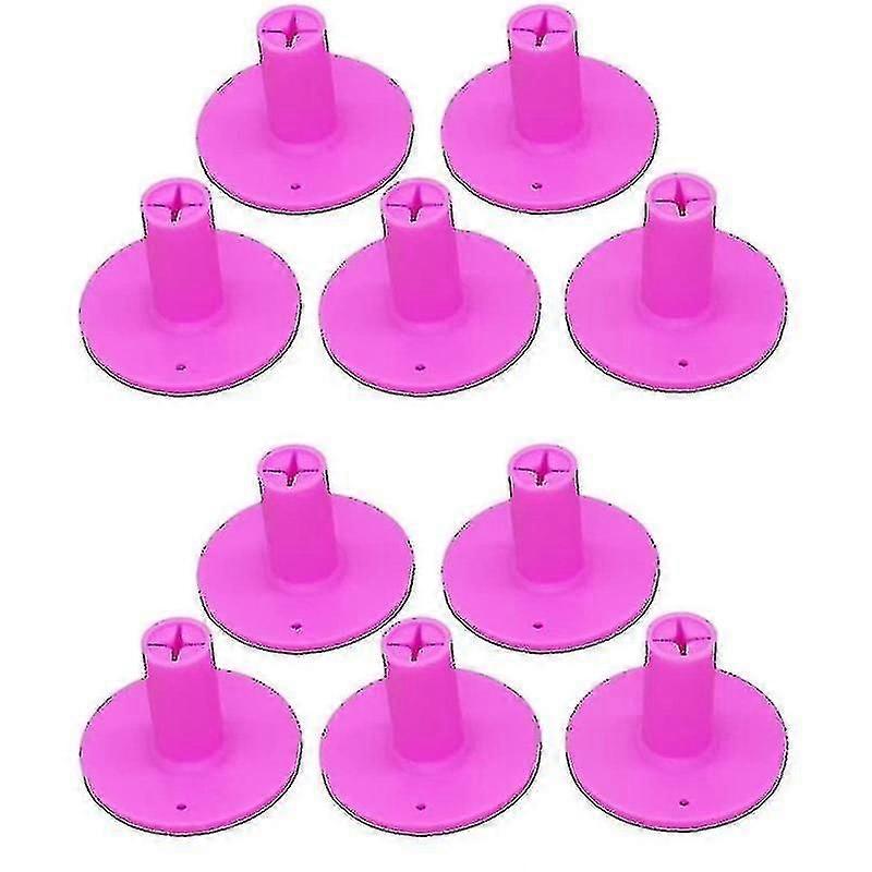 10pcs Golf Tpr Tee Holder Set For Golf Driving Range Tee,pink