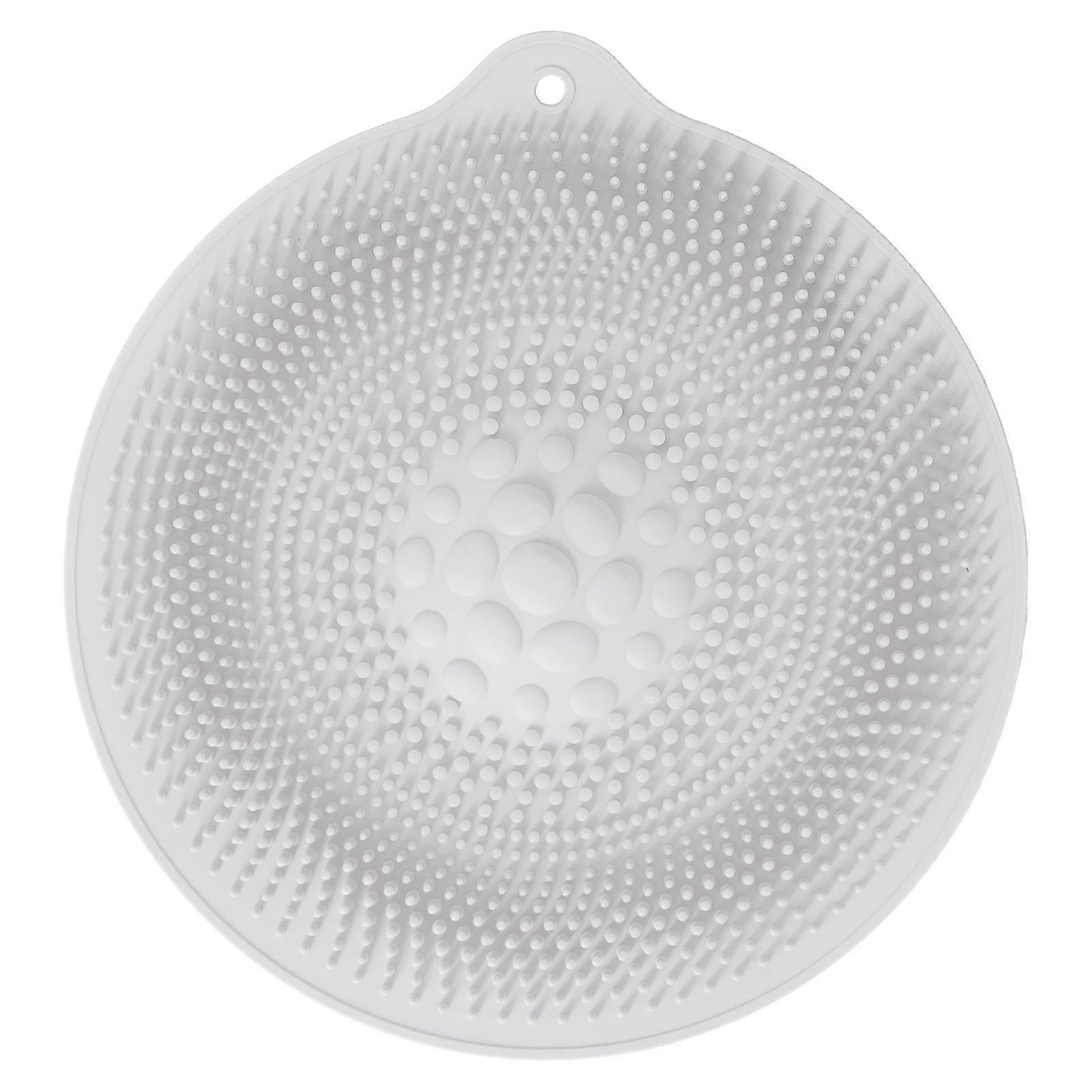 天然ゴムフットバスマット革新的な滑り止めシャワーマットバスルームフットマッサージャーキッチンライトグレー