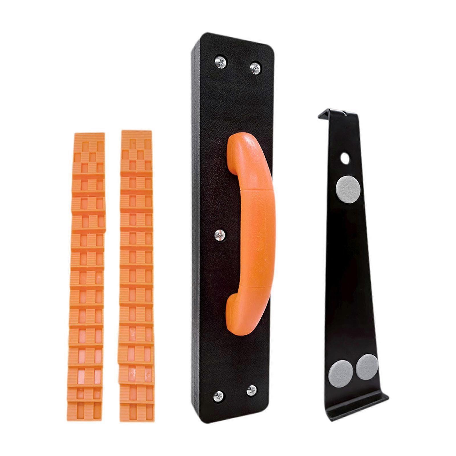 Laminate Flooring Tool Set Pull Bar Tapping Block with Handle DIY for Nylon