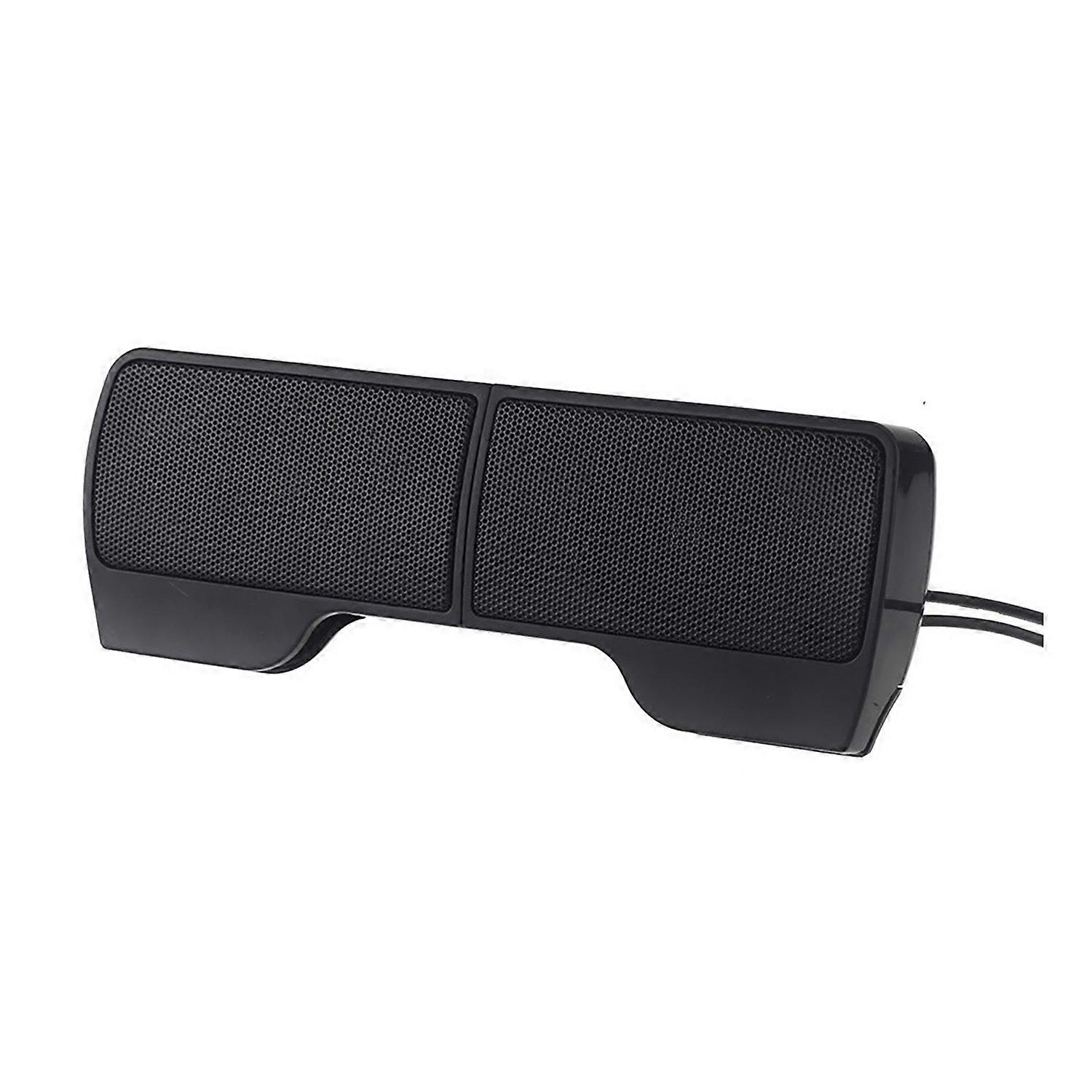 Clip Computer Speaker USB 3.5MM Wire Volume Adjustment Stereo Sound Portable Mini Laptop Desktop PC