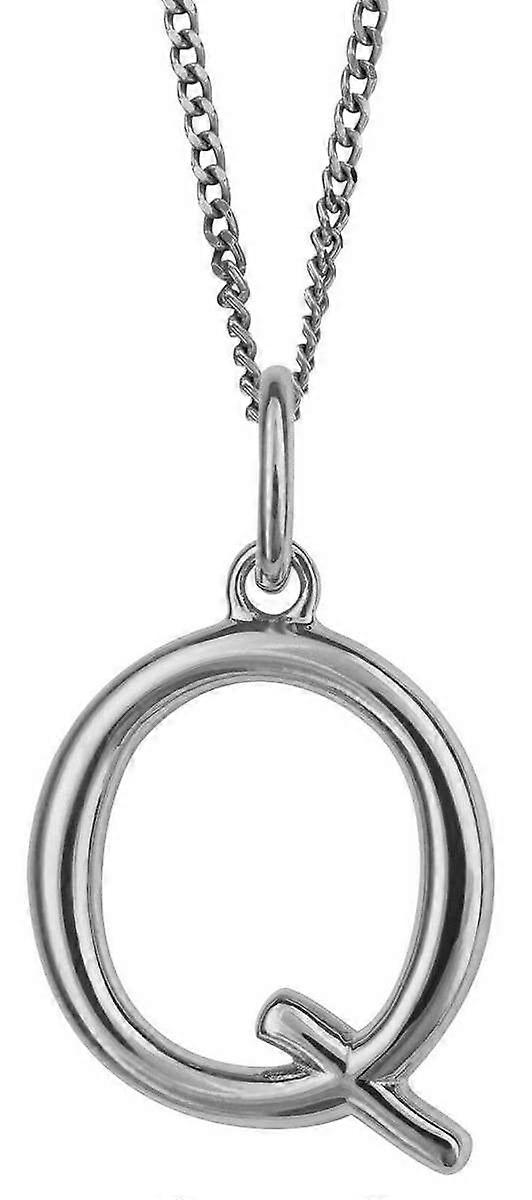 Beginnings Q Initial Pendant - Silver