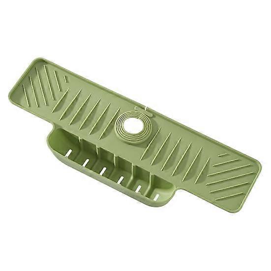 Silicone Faucet Splash Guard Mat Drain Mat for Sink Water Catcher Tray Drying Mat Dish Sponge