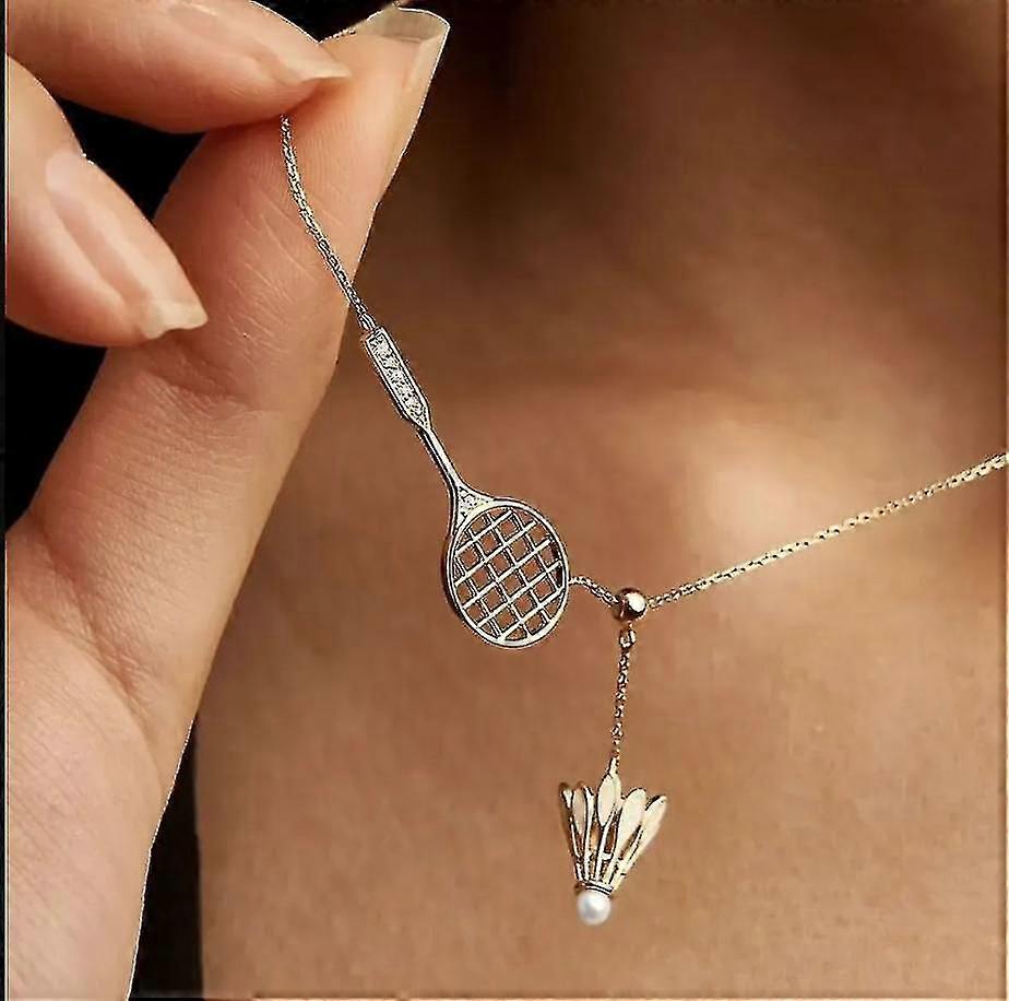 Justerbar Badminton & Racket Mode Halsband, Halsband för Män Kvinnor Pojkar Flickor Läckert Personlig Sport Ball Racket Justerbart Halsband för Badm