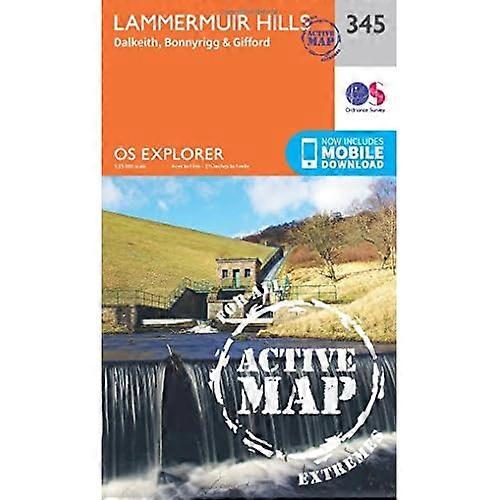 OS Explorer Map Active (345) Lammermuir Hills (OS Explorer Active Map)