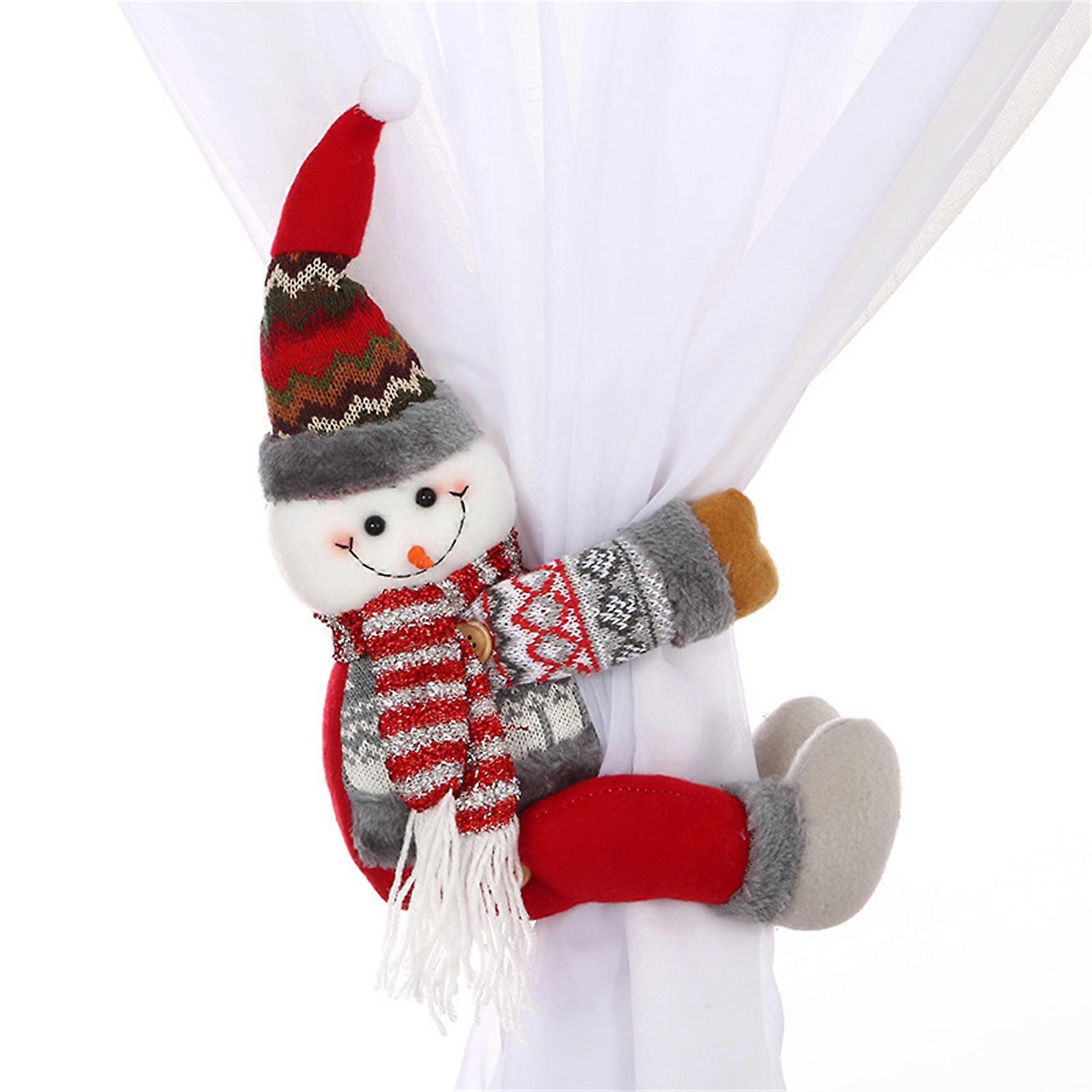 Decorative Reindeer Curtain Tie Seasonal Christmas Theme Window Curtain Clasps for Enhaning Yuletide Atmosphere