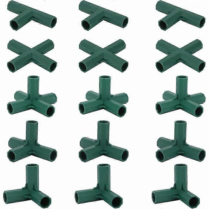 15PCS Garden Frame Connectors, Stable Brackets for Flower Stands