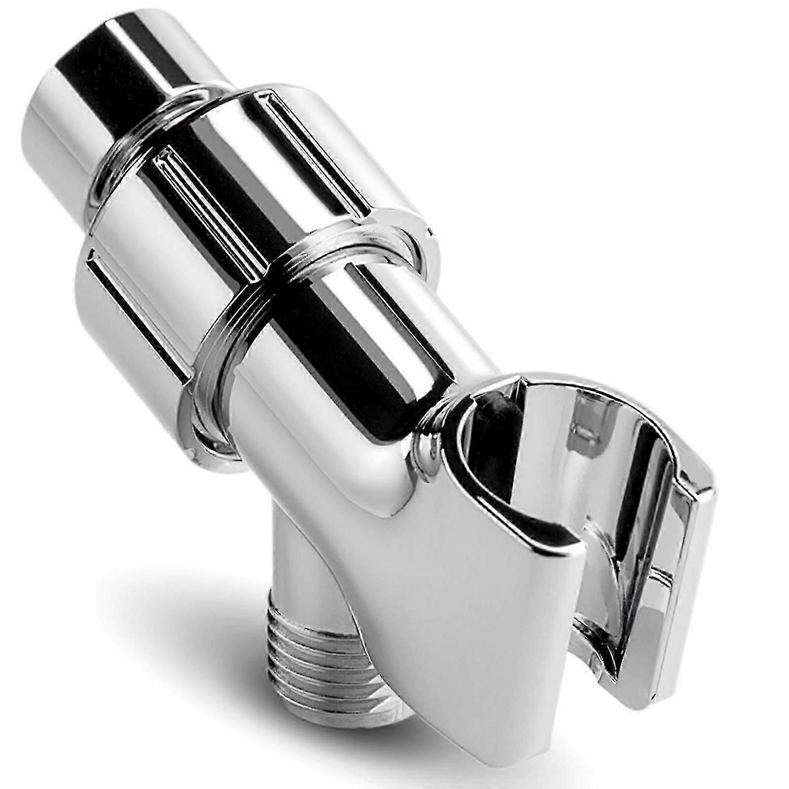 2024 Shower Arm Bracket Chrome Finish, Universal Head Bracket, Replacement Parts, Adjustable Bracket For