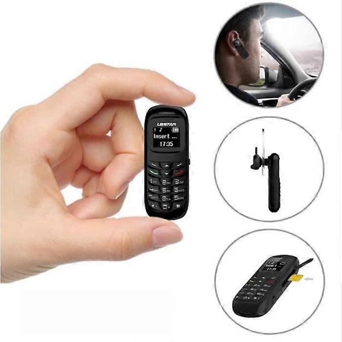 RAINBUVVY BM70 蓝牙黑色手机 - 单卡 - 300mAh 电池 - GSM 1800/900/850/1900MHz