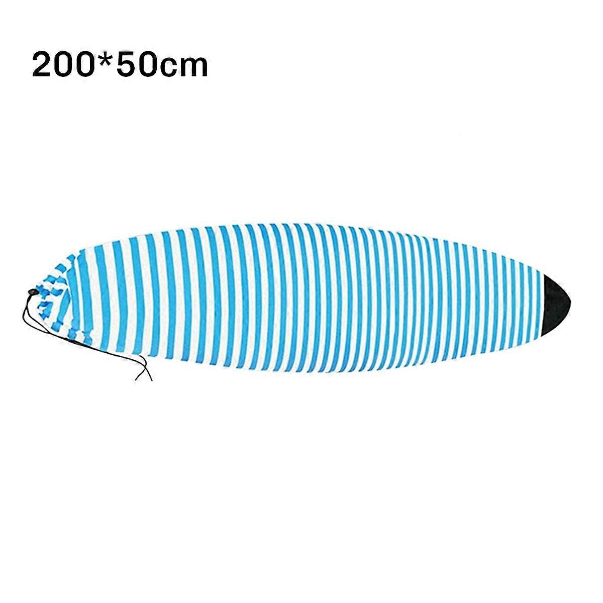 Surfboard Cover Snowboard Cover Light-Weight Soft Elastic Drawstring Carry Protective Storage Bag Case Blue: 200x50cm