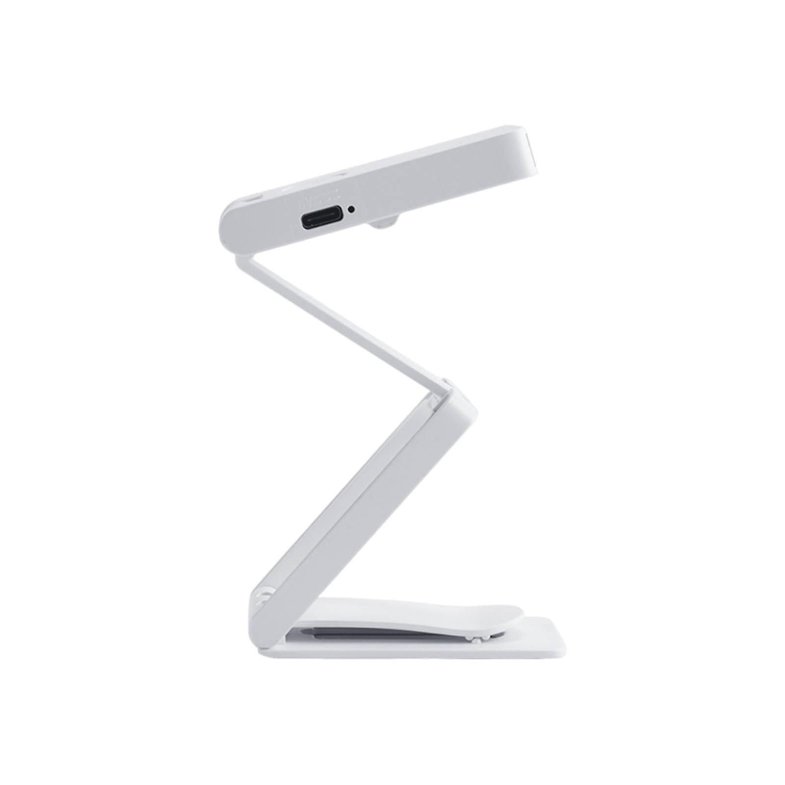 Rechargeable Portable Mini Reading Light Study And Work Desk Foldable Warm Light With Clip At The Head Of Bed Book 3 Color Temperature Dimming