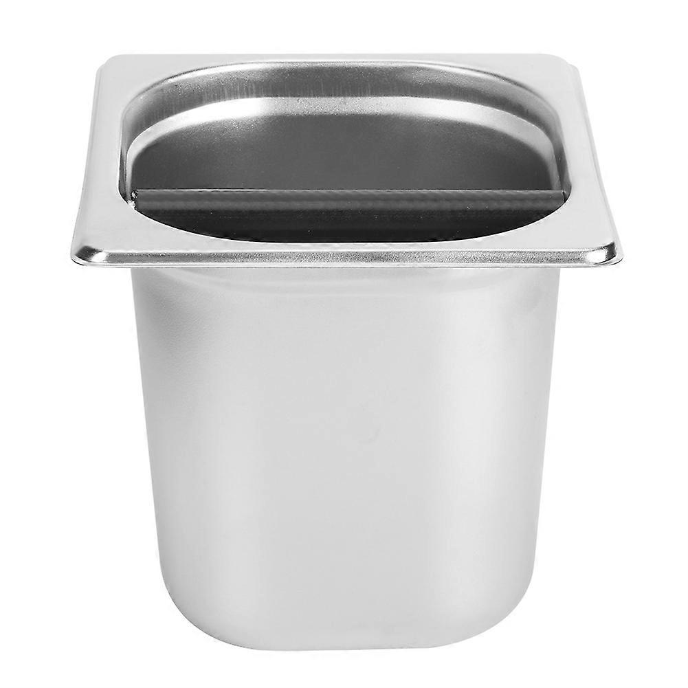 Stainless Steel Coffee Grind Knock Box for Household Use, Compact Design, Durable Construction, Easy Clean Accessory