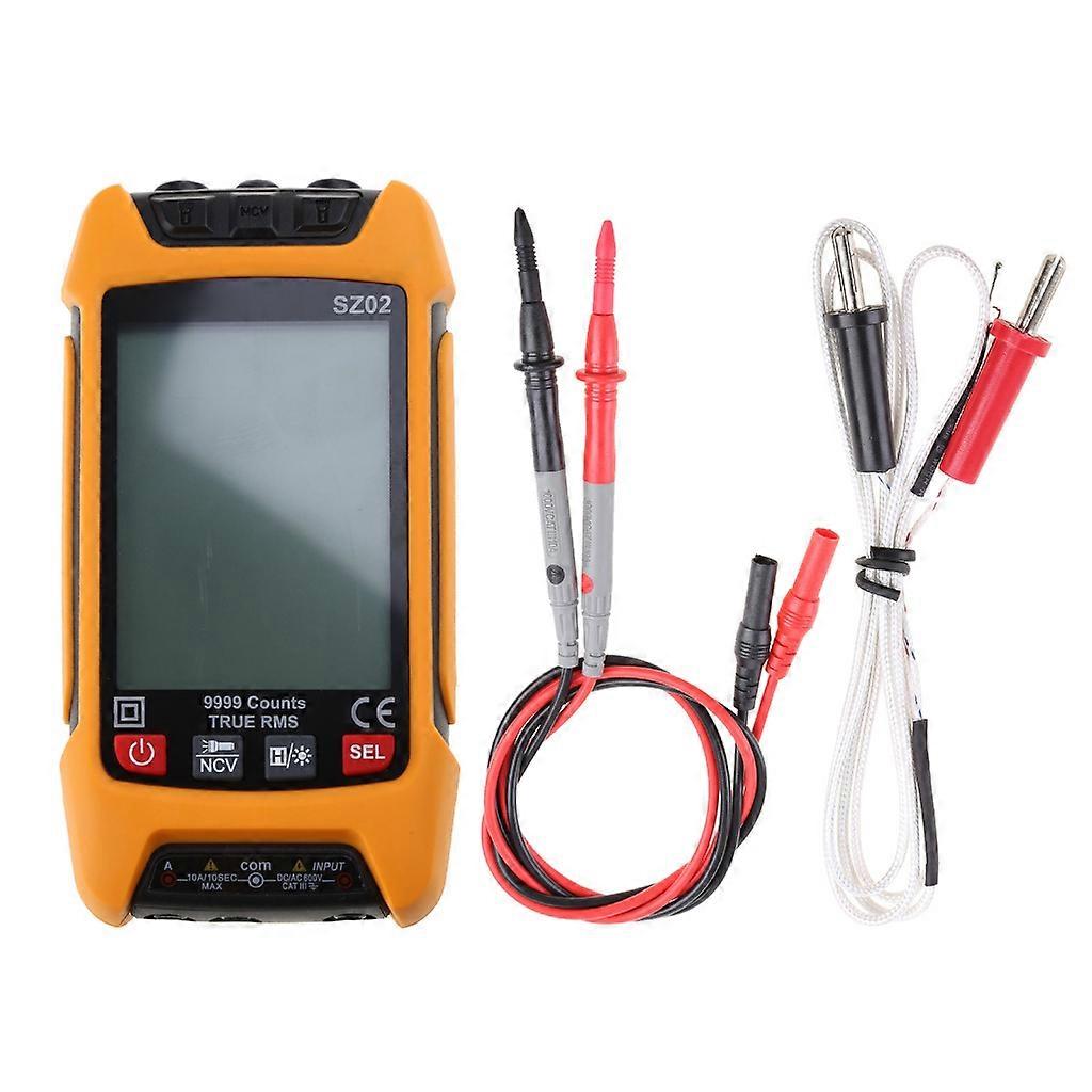 Digital Multimeter Multi- Tester Voltmeter Ammeter AC/for DC Voltage Current Resistance Frequency Electrical Test Meter Yellow
