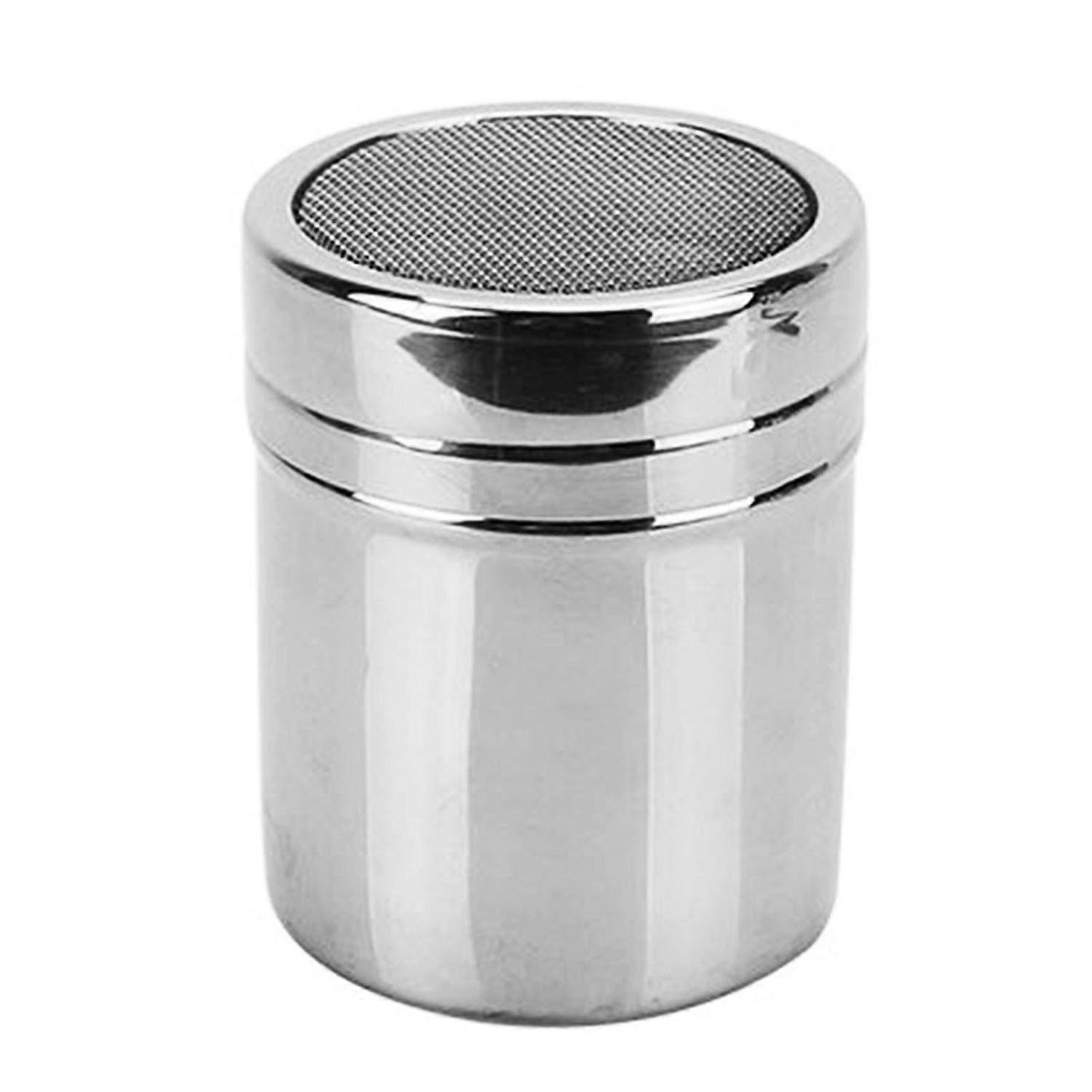 Powdered Sugar Shaker Duster Stainless Steel Fine Mesh Cinnamon Shaker for Coffee Bar XL 7.5x13cm