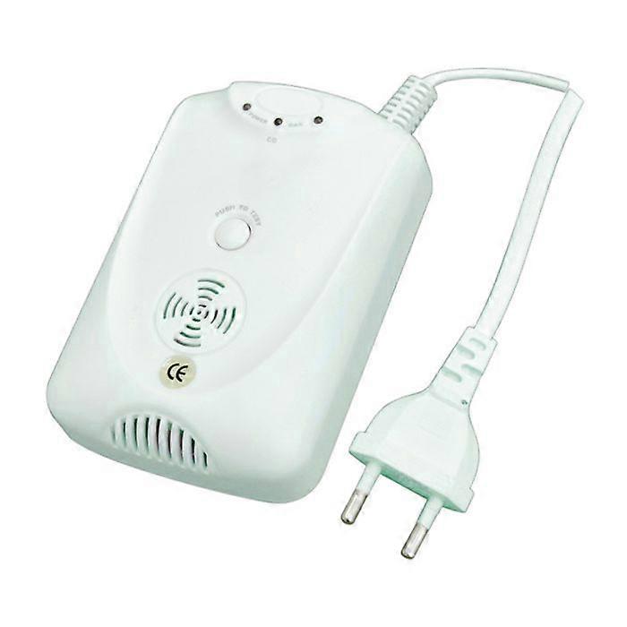 Carbon monoxide and gas detector - ELECTRO DH - 50.603 - Multi-detections - Wired - White