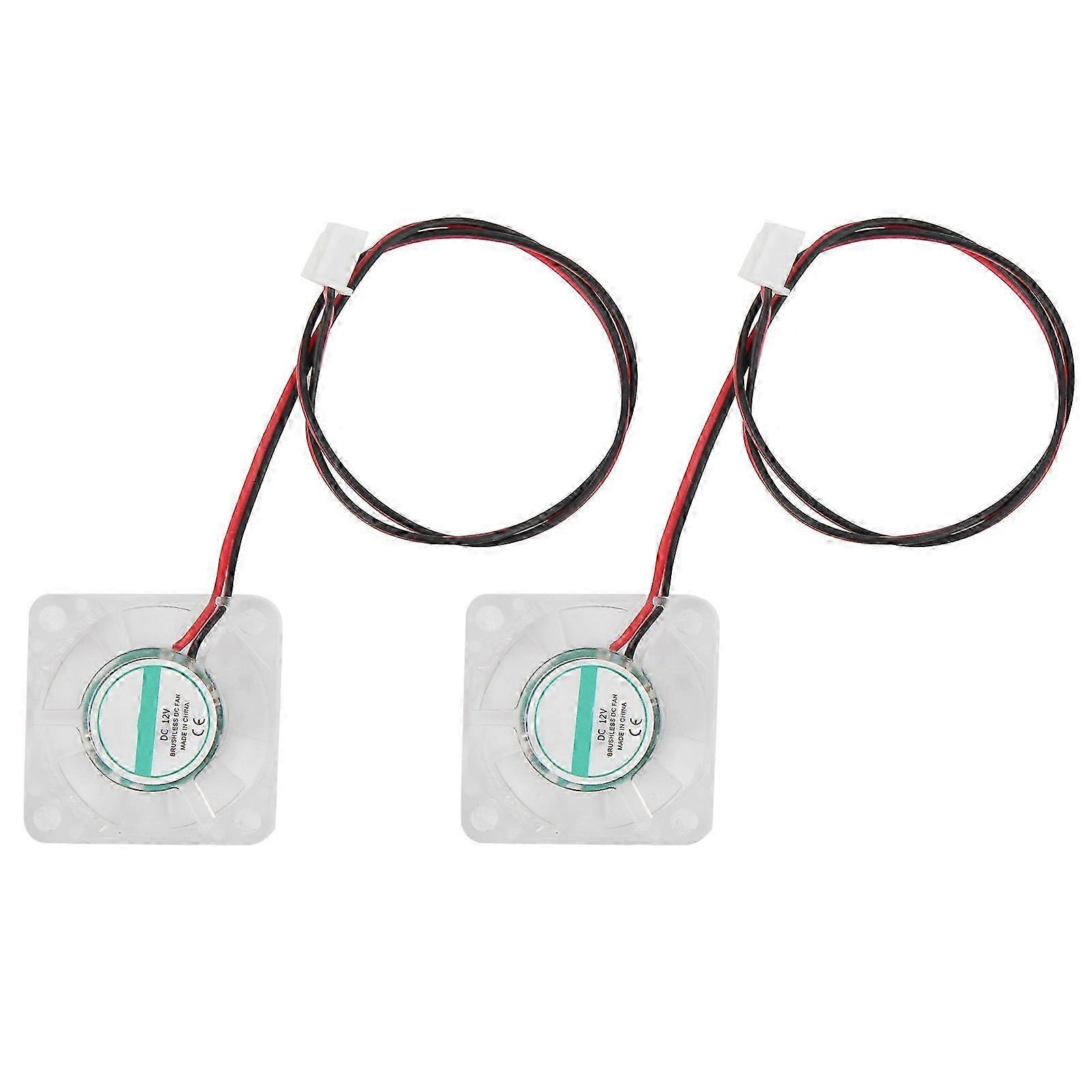 2 قطعة مروحة تبريد طابعة ثلاثية الأبعاد ل V6 Hotend شفافة برودة الملحقات الصناعية 301012V