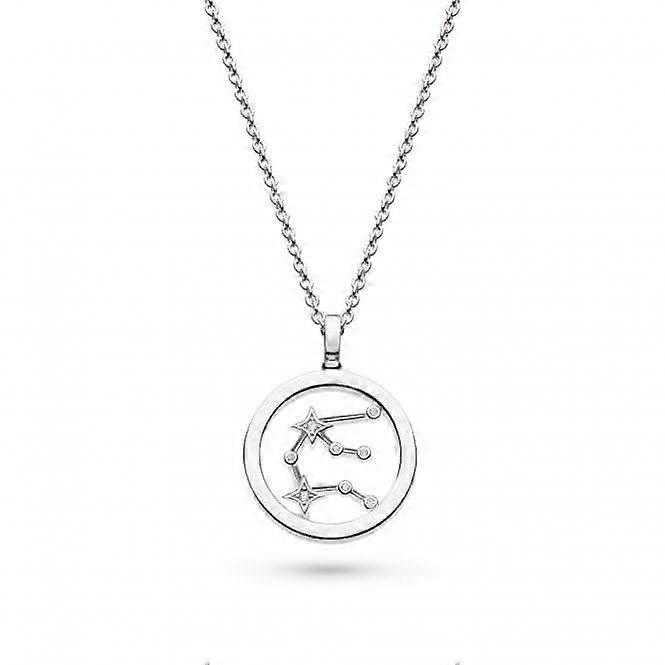 Revival Céleste Constellation Zirconia Rhodium Plated Aquarius 18" Necklace 90471AQU