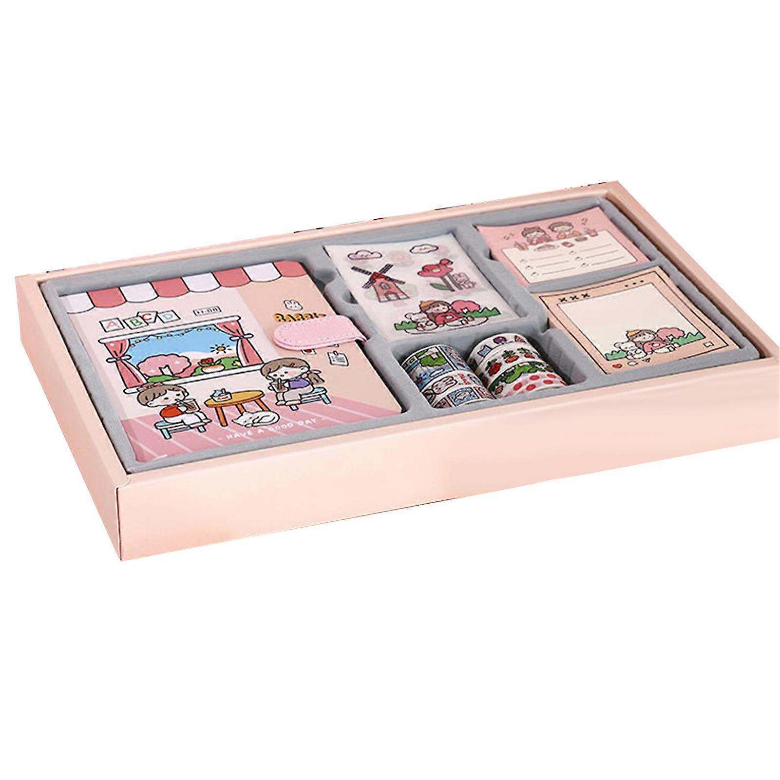 Scrapbooking Exquisite Cute Cartoon Theme Girl Handbook Set Αισθητική DIY Journaling Προμήθειες Kit Παιδιά