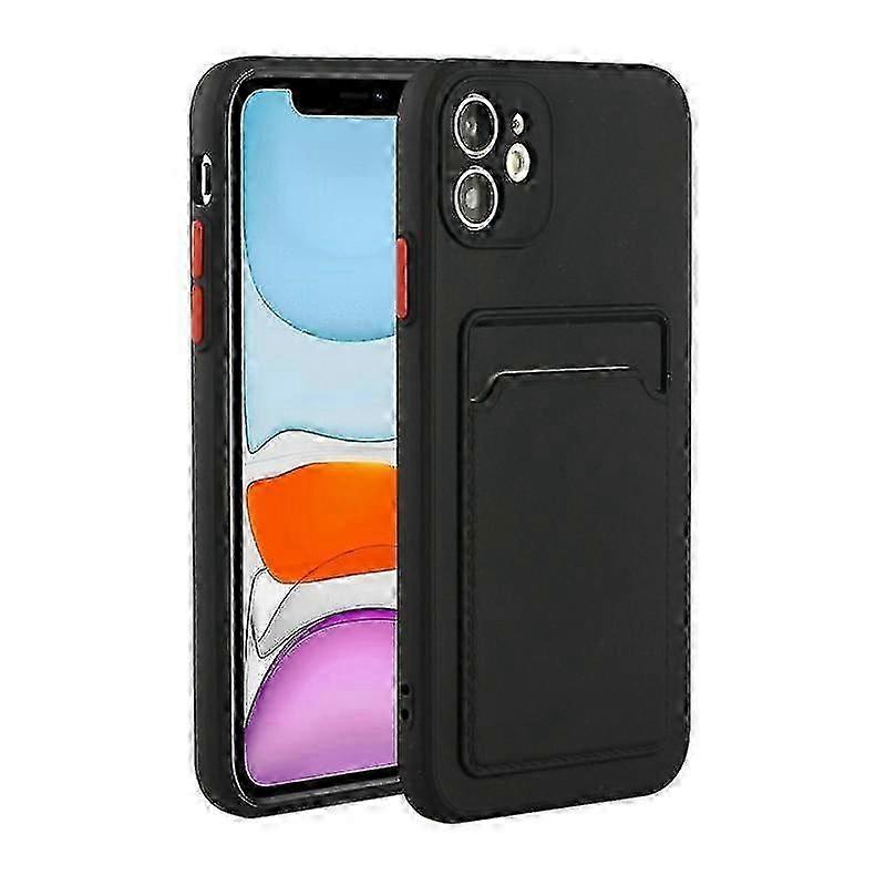 For Iphone 12 Card Slot Design Shockproof Tpu Protective Case