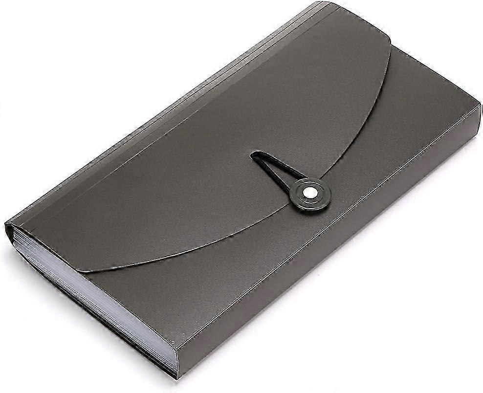 13 Pockets Expanding Check Bill File Folder-Hand-held Small Accordion File Folder Expandable Ca