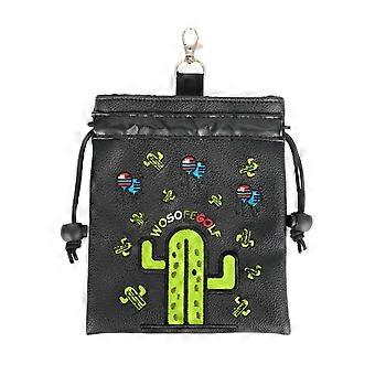 Bolsa de Tees de Golfe com Clipe Prático Bolsa de Tachas de Golfe Bolsa de Objetos de Valor de Golfe com Cordão Bolsa de Armazenamento de Tees de Golfe Bolsa Acessórios de Golfe Branco