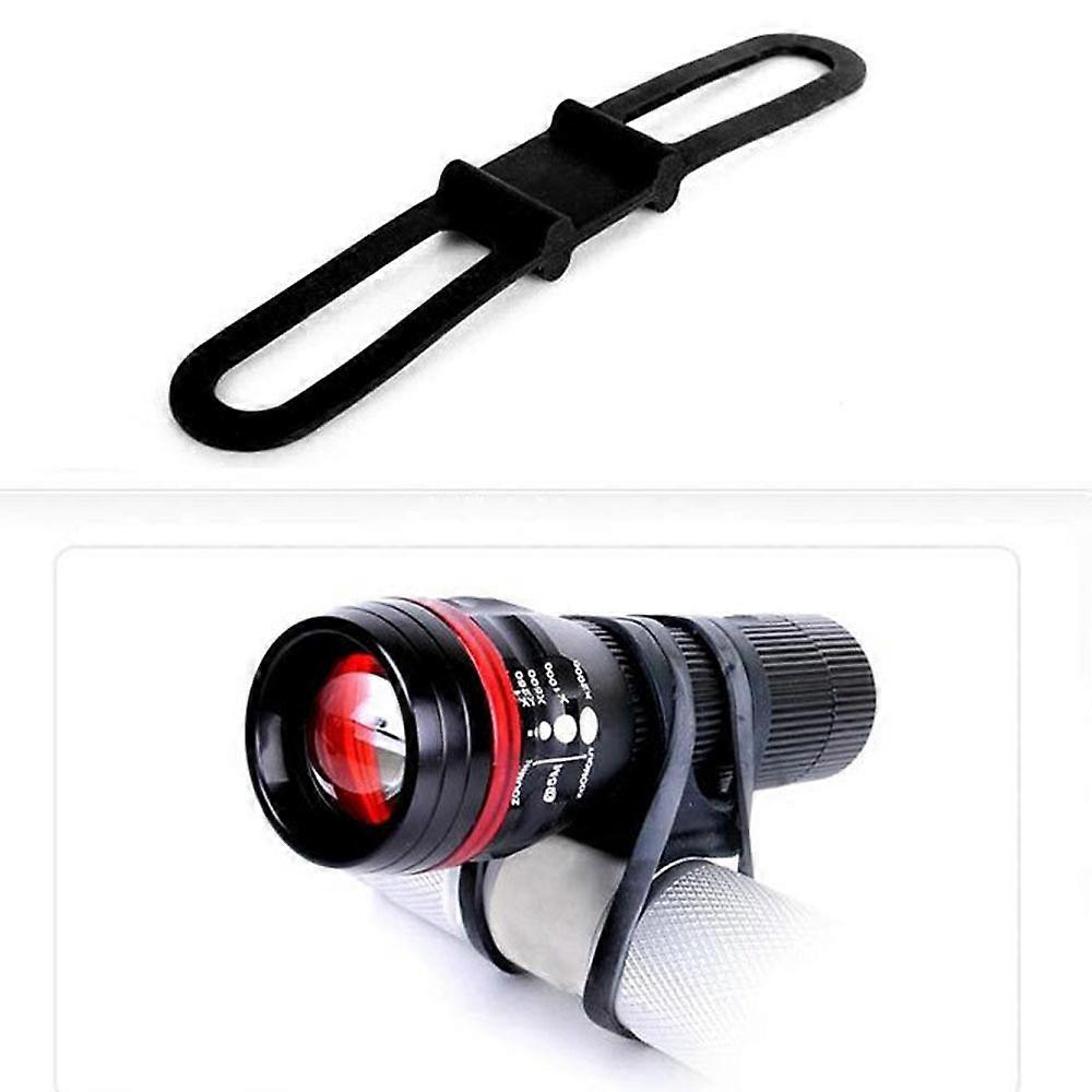 New mountain bike high elastic silicone rubber universal bicycle tie light with multi-functional band