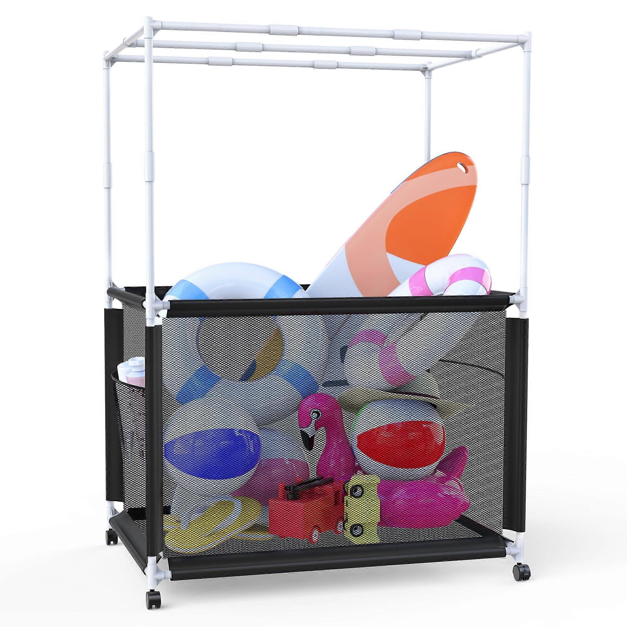 Pool Float Storage Box Outdoor Pool Toy Storage Organizer XX-Large