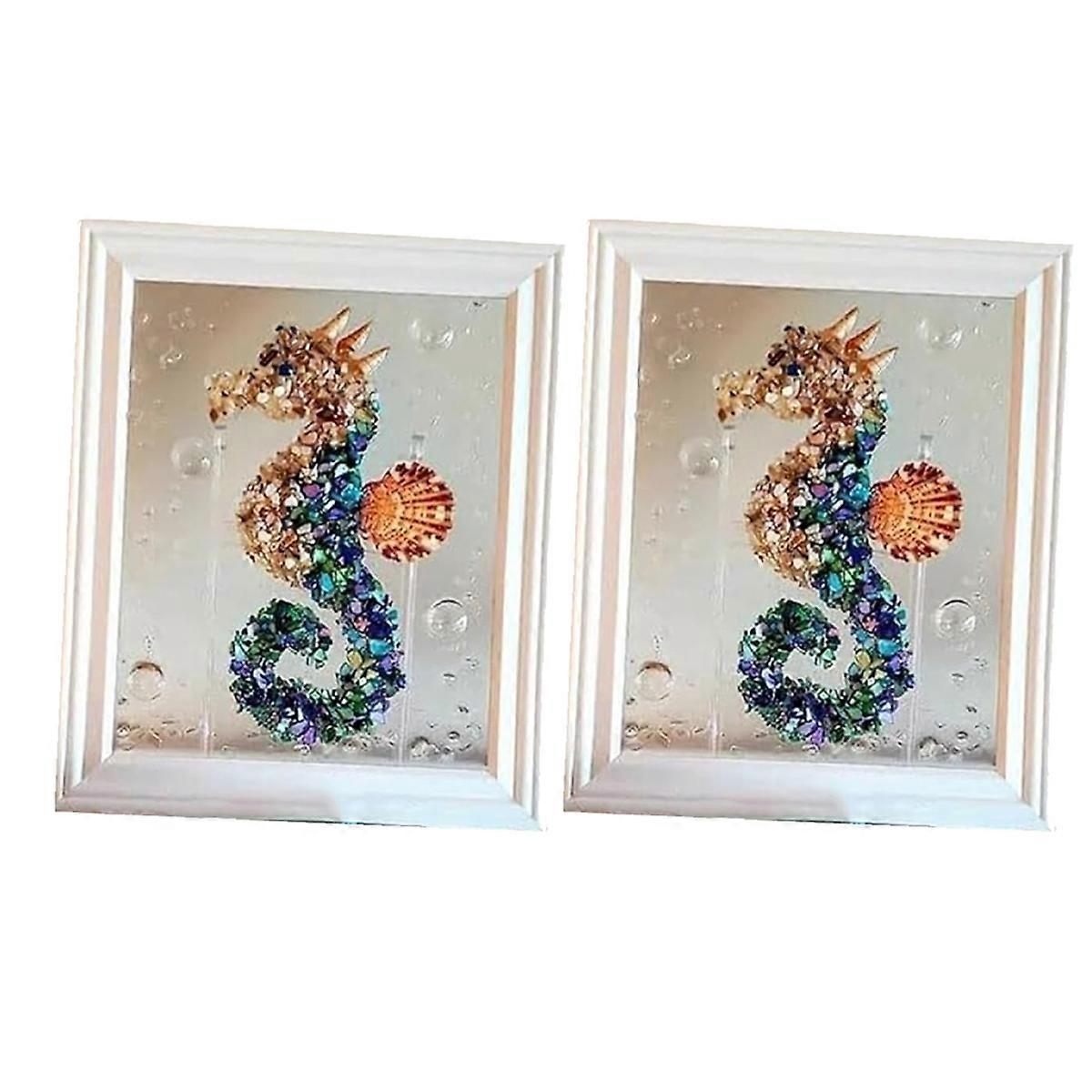 مجموعة فن زجاج المحيط ، مناسبة لتجميع DIY للبالغين ، ديكور منزلي تحت عنوان المحيط