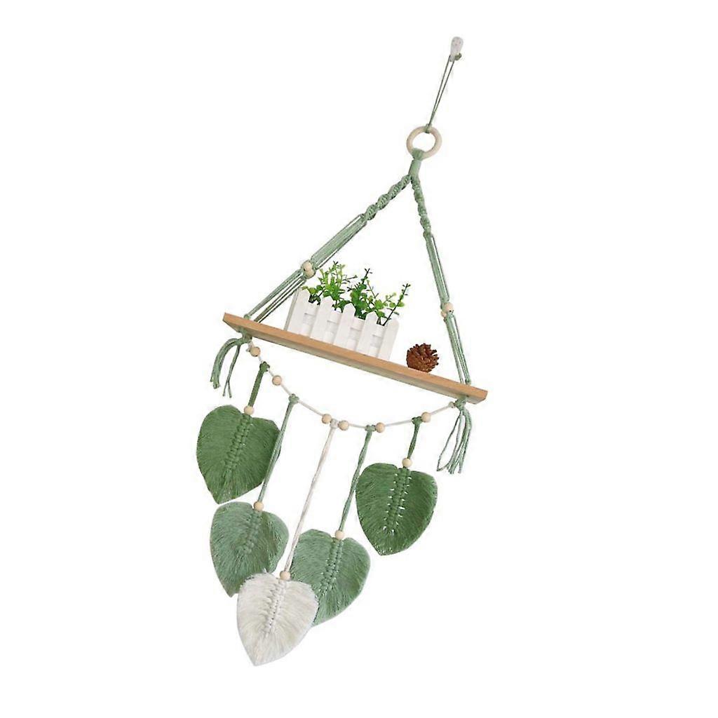 Wall Storage Rack Woven Tapestry Wall Hangings Shelf for Display Storage