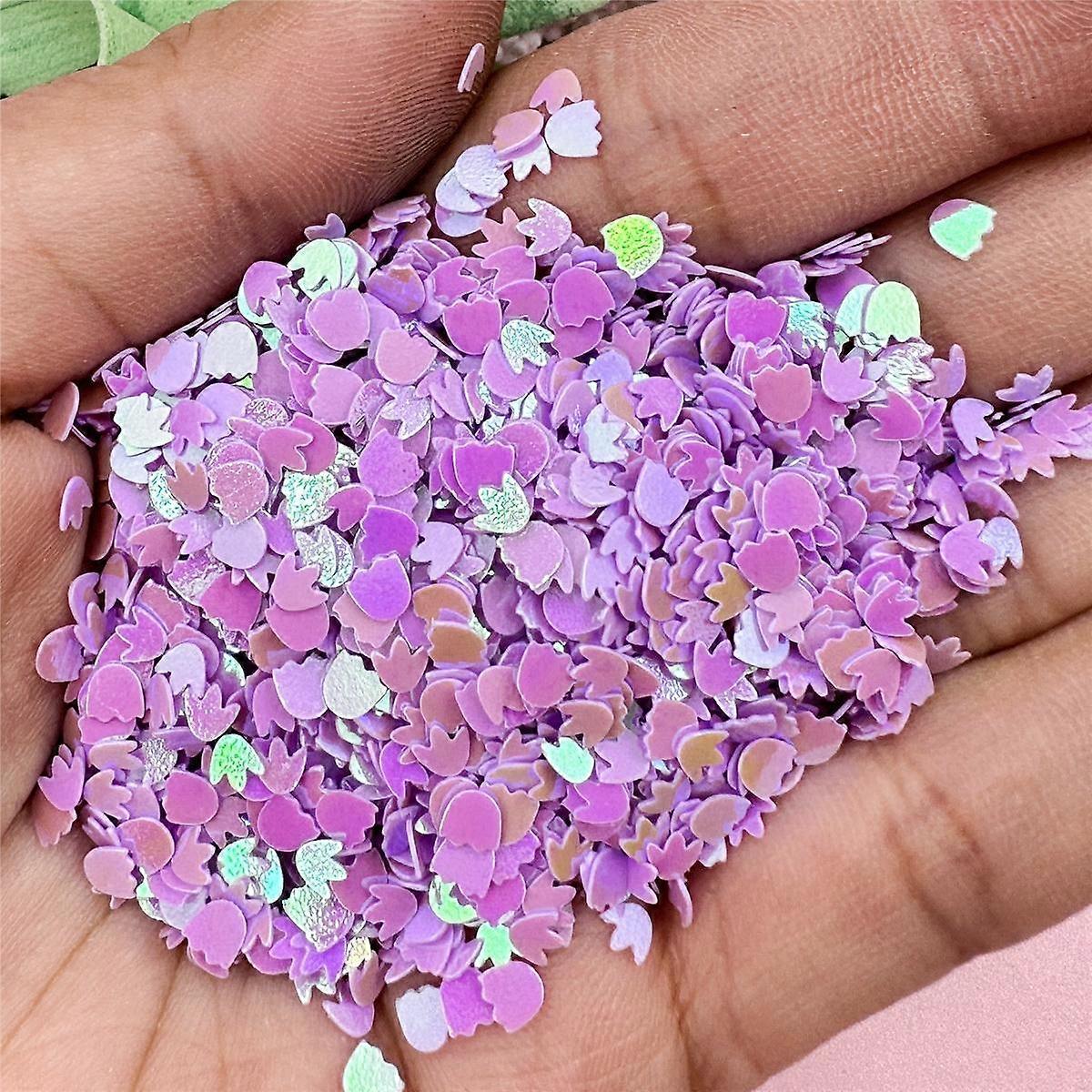 Hanmade Hollow Out Cute PVC Sequins Fashion 1000Pcs Resin Sequins Little Feet with 3.3*3.2mm DIY Acrylic Decorative Sequins