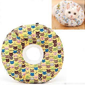 Cat Supplies Afneembare Waterdichte Anti-Bite Anti-Likken Kraag Cat Circle Neck Hoofddeksel, Specificatie: L