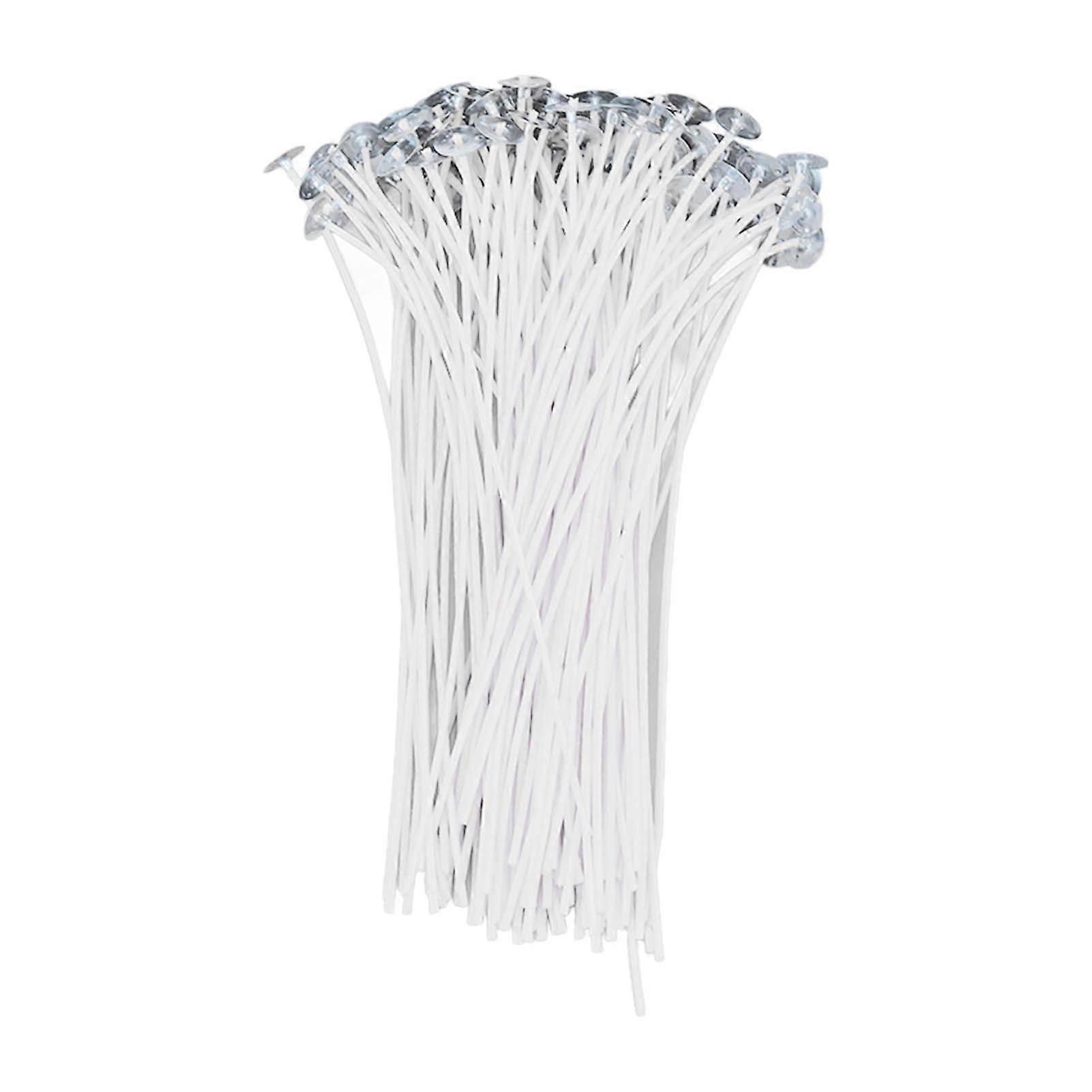 100PCS Cotton Candle Wicks with Base for DIY Candle Making