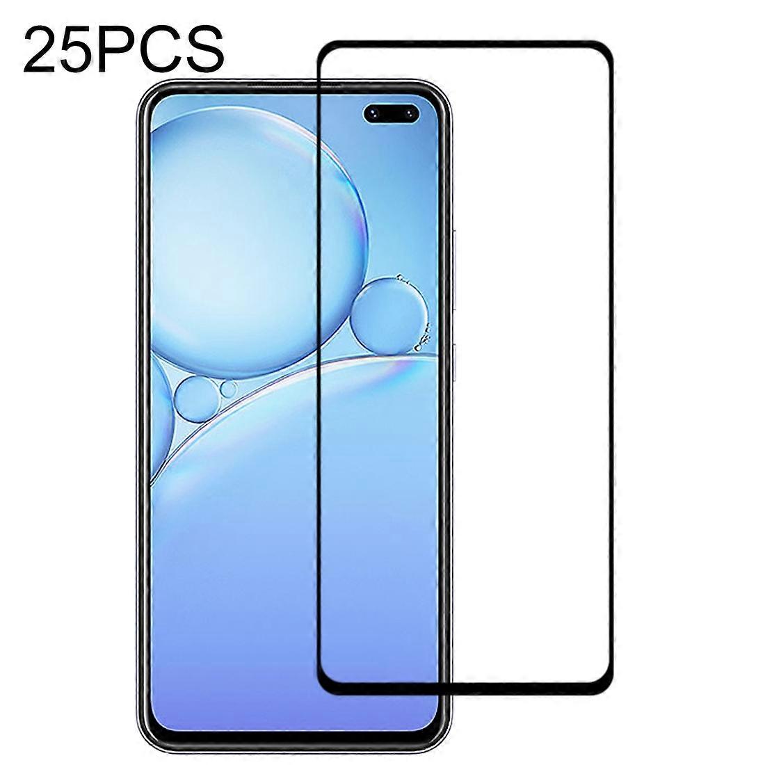 25 PCS 9H表面硬度2.5Dフルスクリーンフルスクリーン強化ガラスフィルム For Vivo V19