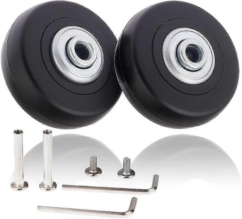 1 زوج من عجلات حقيبة، ومناسبة <50 × 18 ملم> حقيبة إصلاح عدة