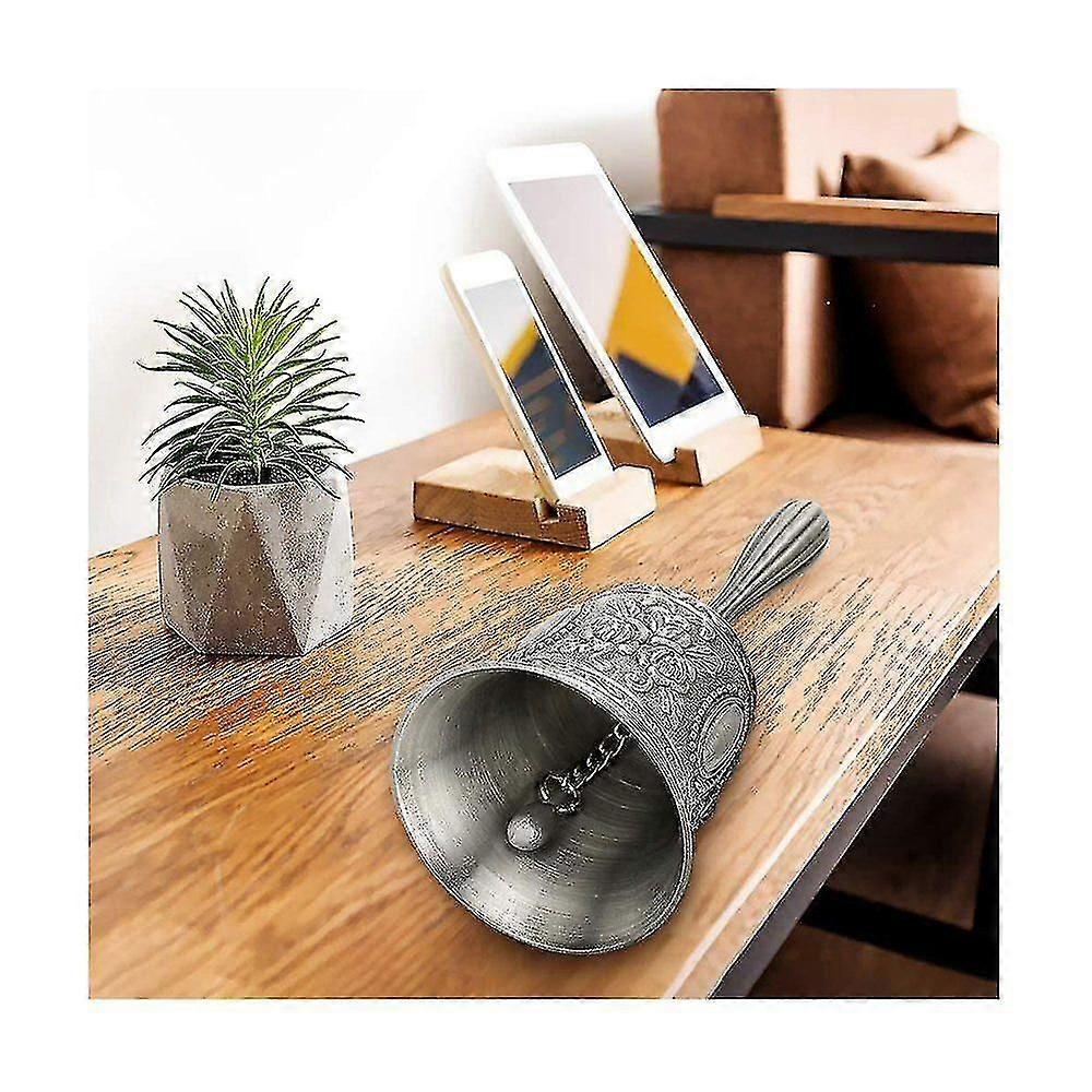Classic Zinc Alloy Bell Traditional Handle Service Call Bell With Detachable Handle