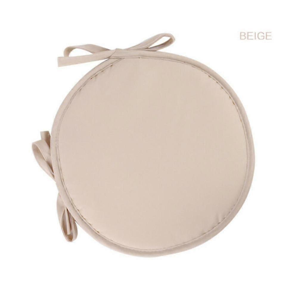 Hmwy-plain Round Chair Seat Cushion Pads With Straps Tie On Chairs Indoor