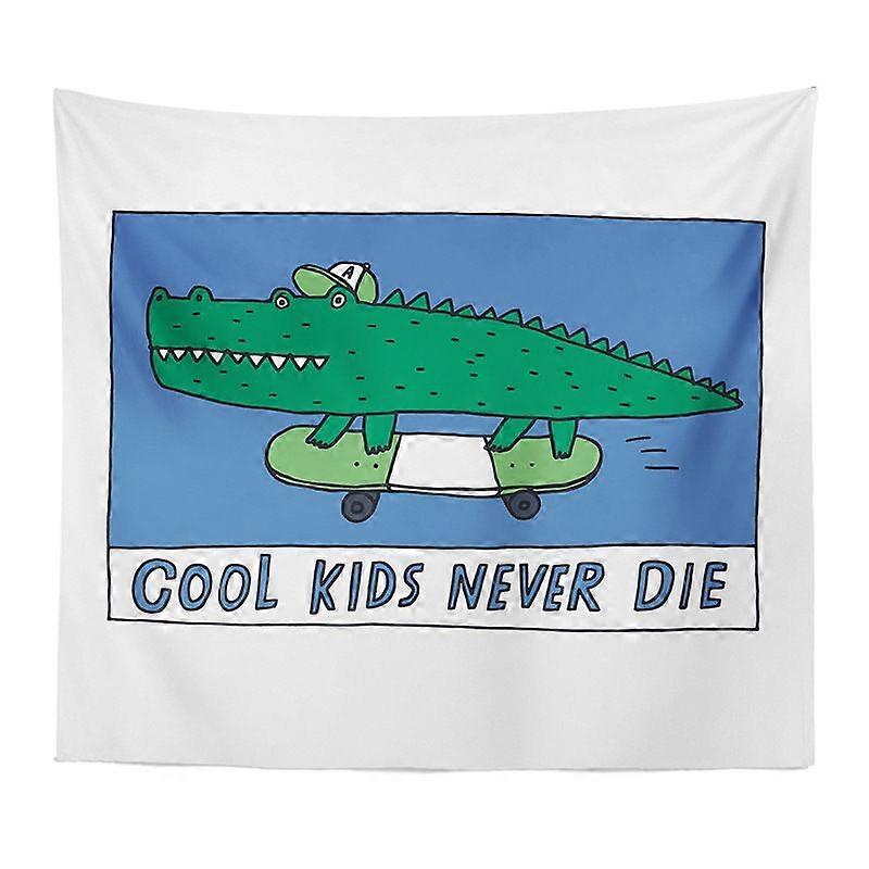 Crocodile Printed Decorative Hanging Tapestry