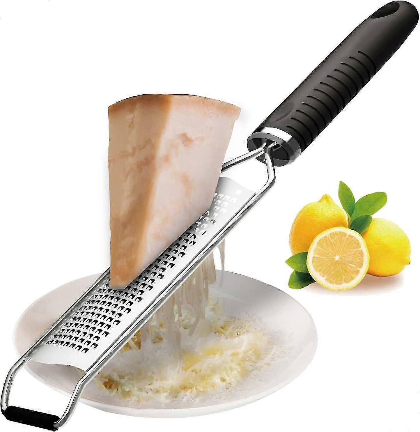 Premium Classic Manual Cheese Grater and Citrus Zester Ideal for Shredding Parmesan Ginger Chocolate and Nutmeg