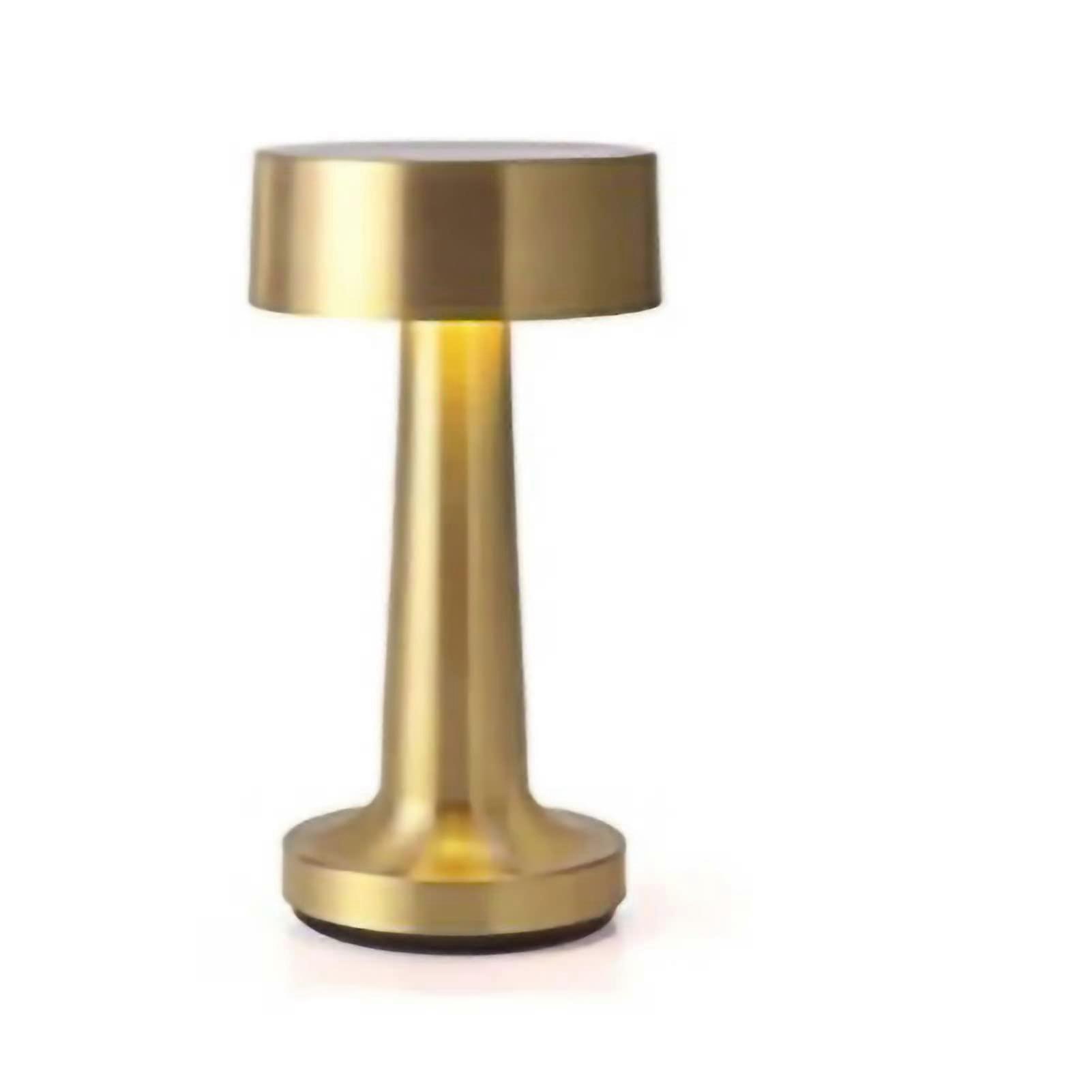 Desktop Touch Lamp with Retro Barbell Design, LED Rechargeable Table Lamp, Touch Switch Night Light for Clubs and Parties
