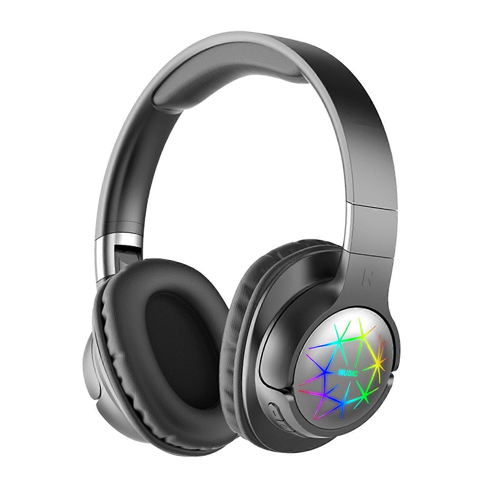 Over-Ear Headphones Stretchable with Microphone Low-Latency 5.0 Sound Headsets