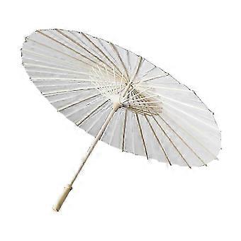 Kinder Regenschirme Regen weiße Farbe Papier Regenschirm Japanischer Sonnenschirm DIY Papier Sonnenschirm Chinesischer Stil Regenschirm