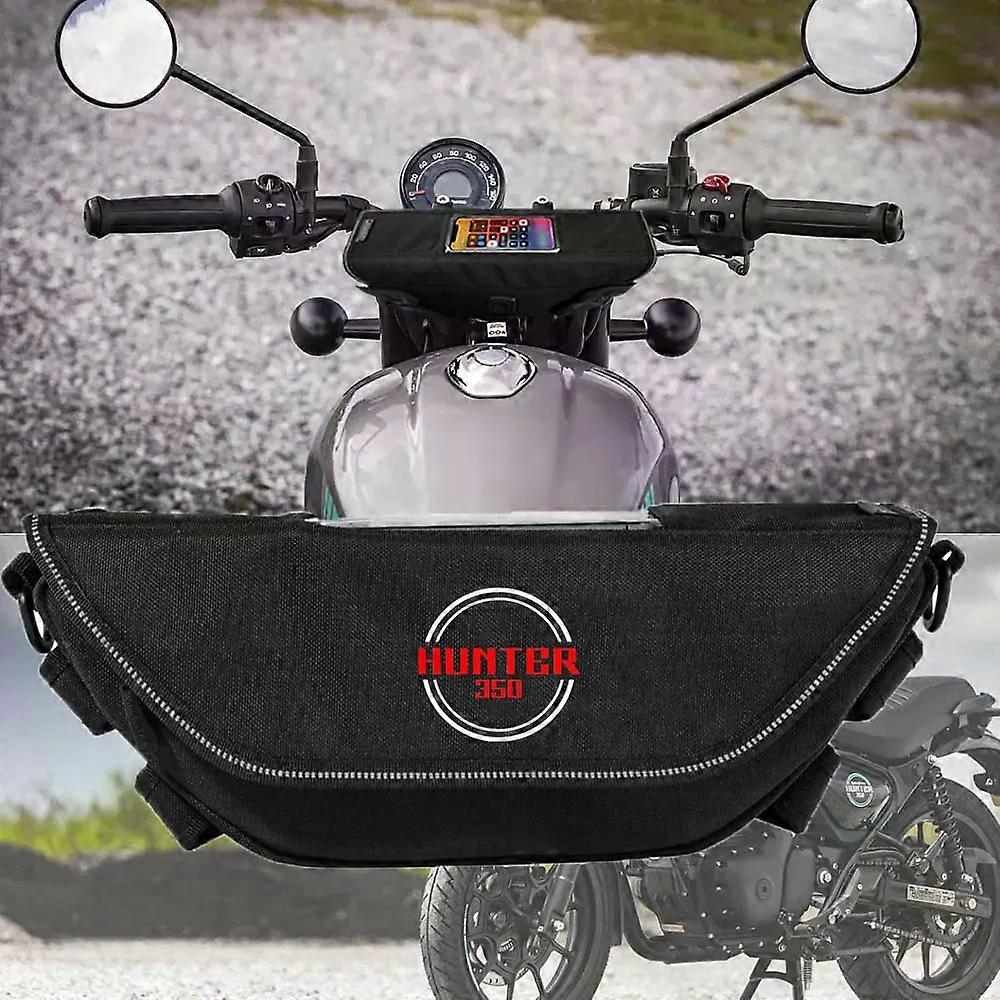 لرويال إنفيلد هنتر 350 hunter350 دراجة نارية ملحق للماء والغبار المقود حقيبة تخزين حقيبة الملاحة