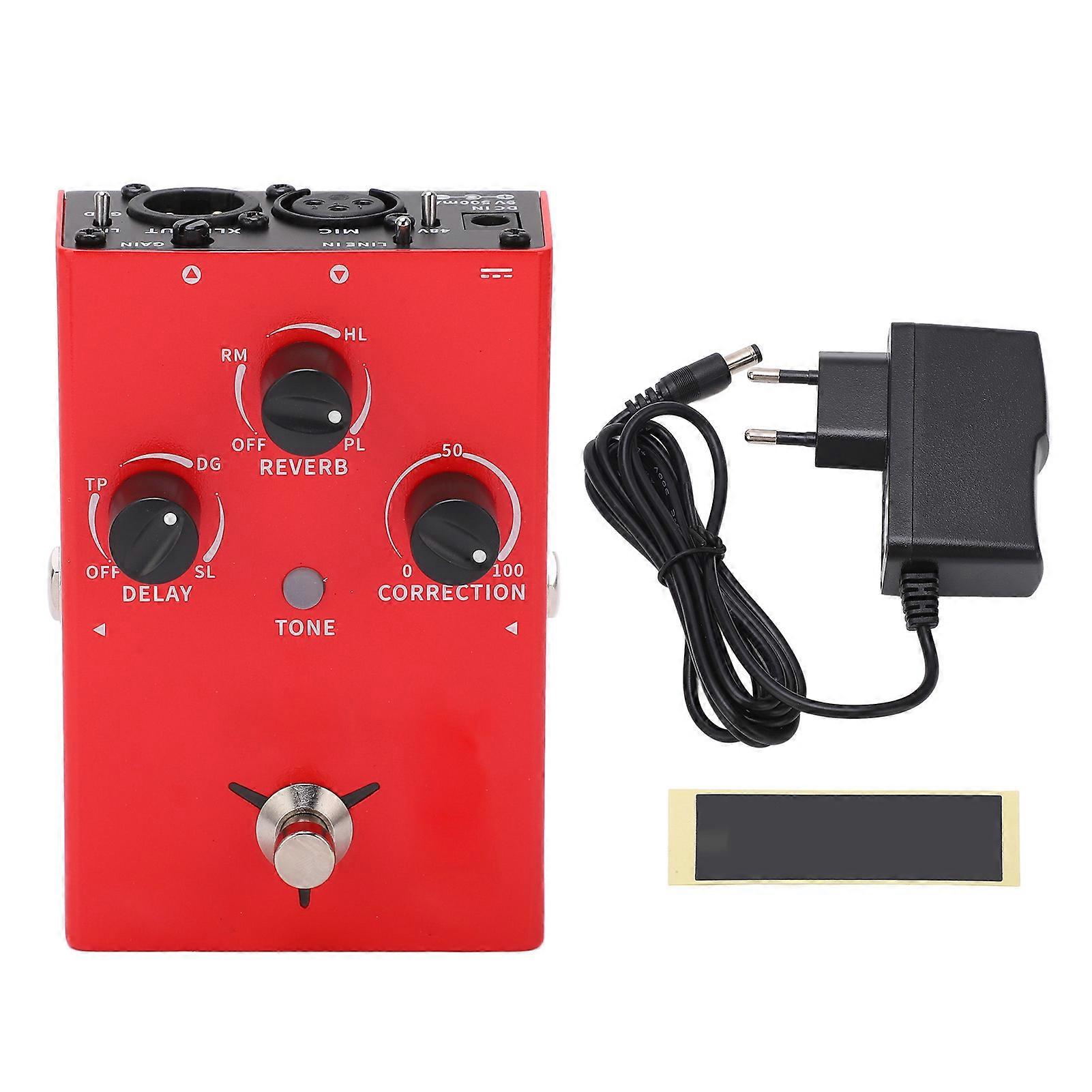 Vocaal effectpedaal Pitch Correction Processor Nauwkeurige gitaar reverb delay effectpedaal