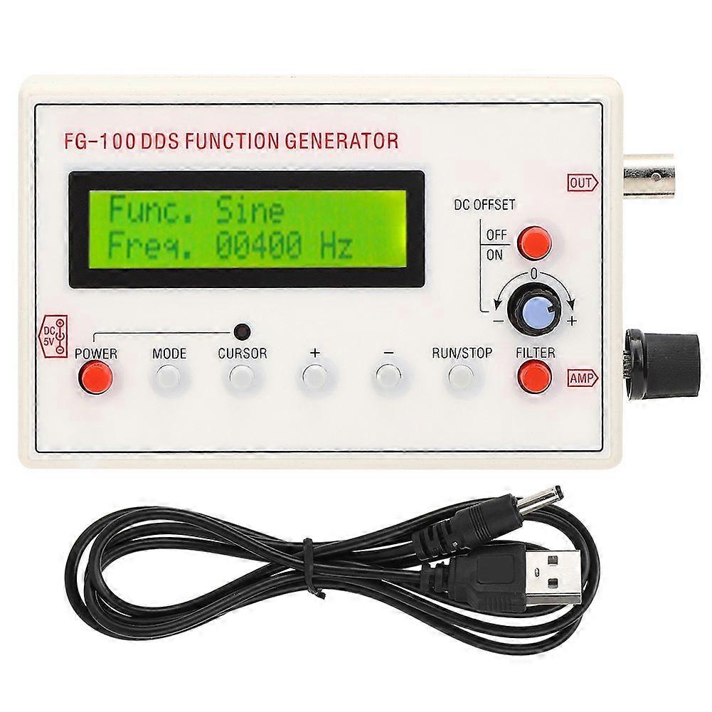 DDS Function Generator Frequency Signal Waveform Amplifier LCD Screen 1HZ500KHZ