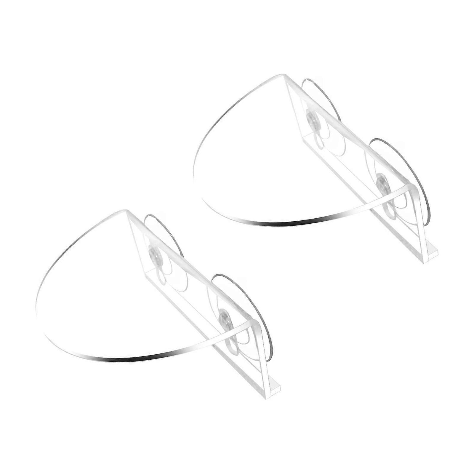 Acrylic Window Sill Plant Shelf with Suction Cups and Support Brackets for Indoor Herb Gardens and Succulents Displays