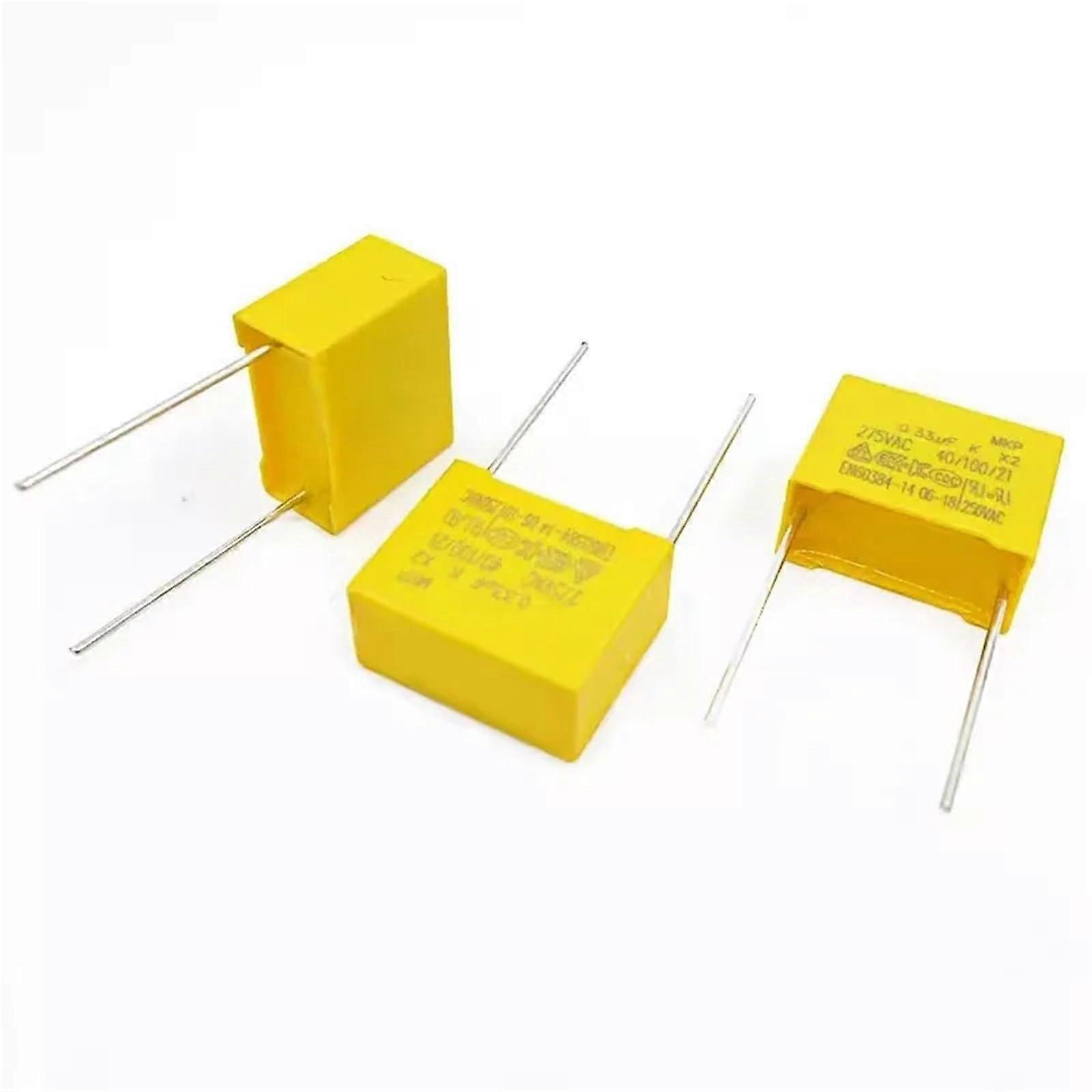 Safety Capacitor MKP X2 0.047uF 474K 275VAC for Power Supply Circuit Protection (10 Pack)