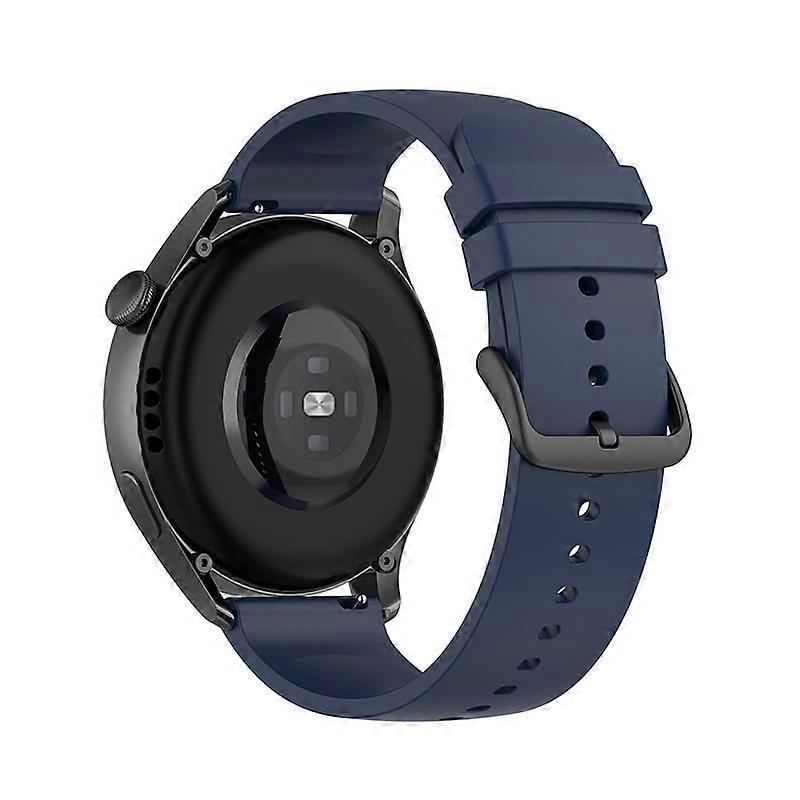 Soft Silicone Smart Watch Band Strap 22mm for Huawei Watch 3/Watch GT 2 Pro/Watch GT 2e - Dark Blue