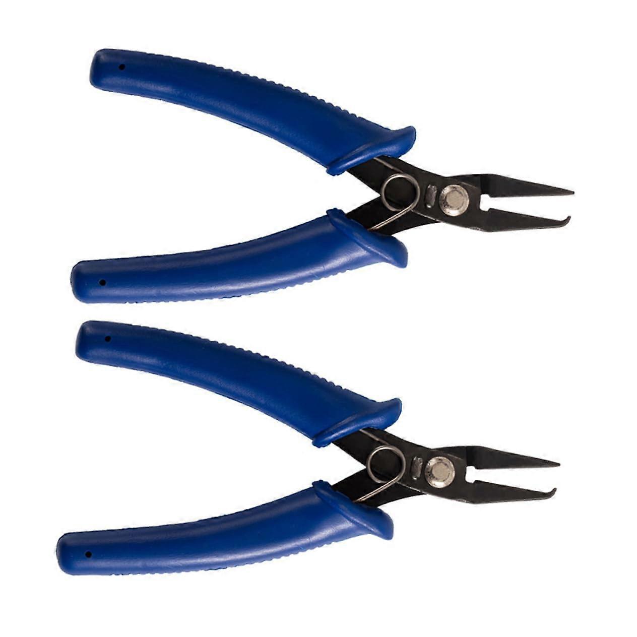 Blue Craft Pliers Set - 2pcs Jewelry Tools with Looping Pliers for DIY Craft Projects and Beading